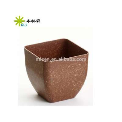 Bio and eco-friendly bamboo fiber pot