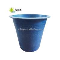 Biodegradable colorful bamboo fiber flower pot