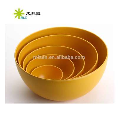 2018 Hot sale colorful bamboo fiber bowl for salad