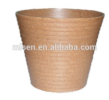 2018 customer welcomed bamboo fiber flower pot