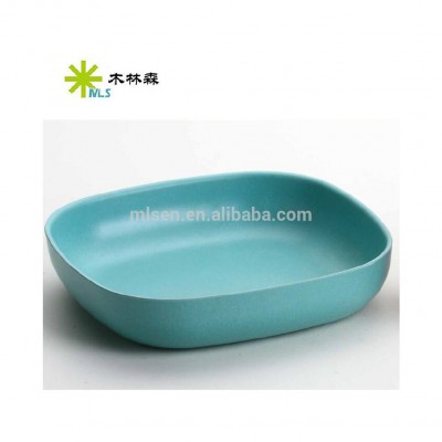 Biodegradable bamboo fiber bowl for salad