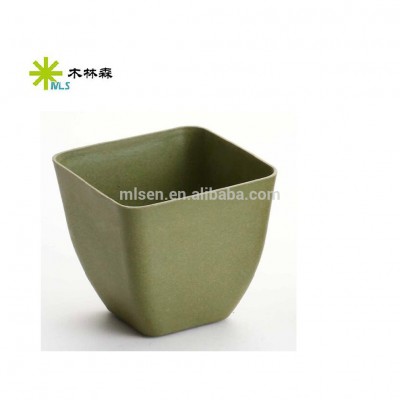 Bio and eco-friendly bamboo fiber flower pot